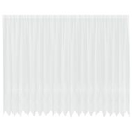 Перде от дантела С завеси Флорален Бяло 220 x 500 cm Полиестер