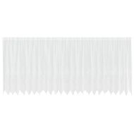 Перде от дантела С завеси Флорален Бяло 140 x 600 cm Полиестер