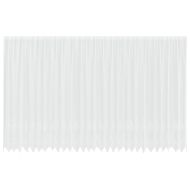 Перде от дантела С завеси Флорален Бяло 300 x 750 cm Полиестер