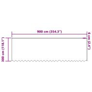 Перде от дантела С завеси Флорален Бяло 300 x 900 cm Полиестер