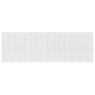 Перде от дантела С завеси Флорален Бяло 200 x 1200 cm Полиестер