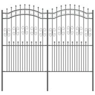 Градска ограда Сив 215 cm Прахово покритие стомана