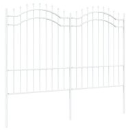 Градска ограда Бяло 190 cm Прахово покритие стомана