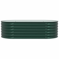 Градинска повдигната леха Зелен 160 x 80 x 44 cm Стомана