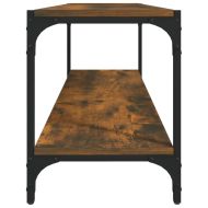 ТB шкаф, опушен дъб, 100x33x41 см, инженерно дърво и стомана