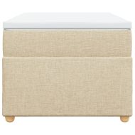 Боксспринг легло с матрак, кремава, 90x200 см, плат