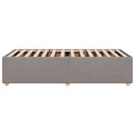 Рамка за легло без матрак, таупе, 90x190 см, плат