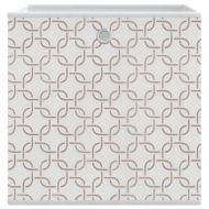 Сгъваеми кутии за съхранение 4 бр кремави 32x32x32 см текстил