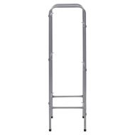 Стелаж за съхранение за 3 щайги сребрист 50x33x116 см стомана