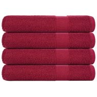 Кърпи 4 бр. FROGN бордо 100x200 см 100% памук