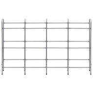 Стелаж за съхранение за 12 щайги сребрист 190x33x116 см стомана