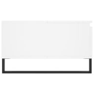 Кафе маса, бяла, 90x60x35 см, инженерно дърво