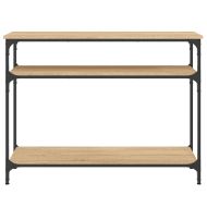 Конзолна маса, дъб сонома, 100x29x75 см, инженерно дърво