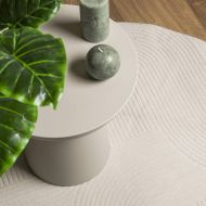 Килим "IZA" с къс косъм, скандинавски вид, кремав, Ø 200 см