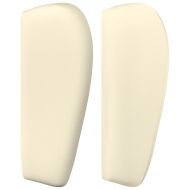 Горна табла с уши, кремава, 83x23x78/88 см, изкуствена кожа