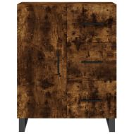 Висок шкаф, опушен дъб, 69,5x34x180 см, инженерно дърво