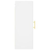 Стенен шкаф бял 34,5x34x90 см