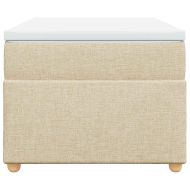 Боксспринг легло с матрак, кремаво, 100x200 см, плат