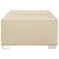 Рамка за легло без матрак, кремава, 100x200 см, плат