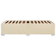 Рамка за легло без матрак, кремава, 100x200 см, плат