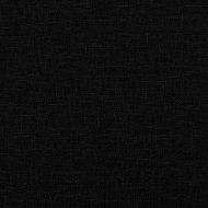 Рамка за легло без матрак, черна, 200x200 см, плат