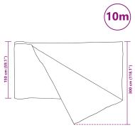 Засенчваща мрежа антрацит 1,5x10 м HDPE 75 г/м²