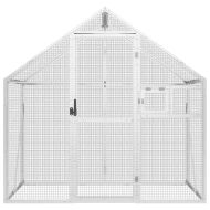 Волиера, сребриста, 179x100x185 см, алуминий