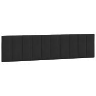 Рамка за легло без матрак Hanko, черна, 200x200 см, кадифе