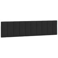 Рамка за легло с LED осветление без матрак Hanko, черна, 200x200 см, кадифе