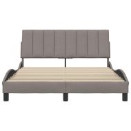 Рамка за легло без матрак Hanko, таупе, 140x200 см плат