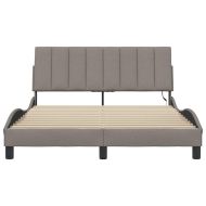 Рамка за легло без матрак Hanko, таупе, 140x200 см плат
