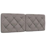 Рамка за легло без матрак, таупе, 140x200 см плат