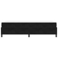 Рамка за легло с матрак Черно 90 x 200 cm текстил