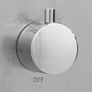 Градински душ, неръждаема стомана, квадратен