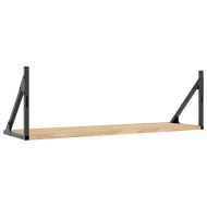 Стенни рафтове, 2 бр., дъб сонома, 80x25x25,5 см, инженерно дърво