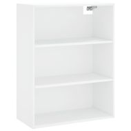 Висок шкаф, бял, 69,5x34x180 см, инженерно дърво