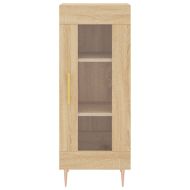 Висок шкаф, сонома дъб, 34,5x34x180 см, инженерно дърво