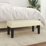 Пейка, кремава, 70x30x30 см, изкуствена кожа