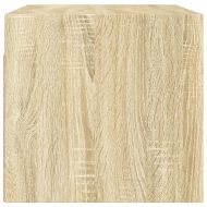 Стенни шкафове със стъклени врати 2 бр дъб сонома 68,5x37x35 см