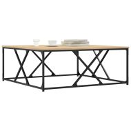 Кафе маса, дъб сонома, 100x100x40 см, инженерно дърво