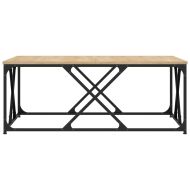 Кафе маса, дъб сонома, 100x100x40 см, инженерно дърво