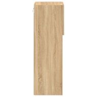 ТВ шкаф с LED осветление, дъб сонома, 30,5x30x90 см