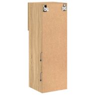 ТВ шкаф с LED осветление, дъб сонома, 30,5x30x90 см