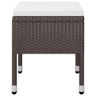 Градински трапезен комплект, 11 части, кафяв