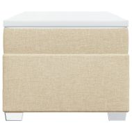 Боксспринг легло с матрак, кремава, 80x200 см, плат