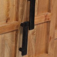 Сайдборд, акациево дърво масив, 60x35x76 см кафяв