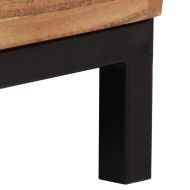 Сайдборд, акациево дърво масив, 60x35x76 см кафяв