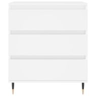 Сайдборд, бял, 60x35x70 см, инженерно дърво
