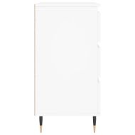 Сайдборд, бял, 60x35x70 см, инженерно дърво