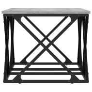 Кафе маса, сив сонома, 100x49x40 см, инженерно дърво